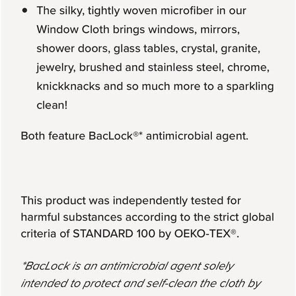 Norwex Enviro Cloth and Window Cloth Basic Package Amethyst and Graphite NWT - Picture 5 of 12